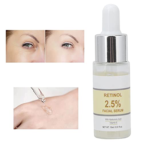 Suero Facial De Retinol, Suero De ácido Hialurónico Para Reducir Las Arrugas, Iluminar Y Mantener Un Suero Más Joven, Portátil E Individual Esencial Para La Piel Seca