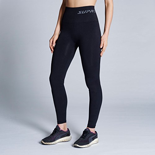 SUPACORE Coretech Leggings de compresión, Negro, L para Mujer