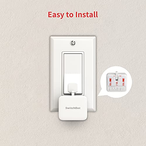 SwitchBot - Interruptor inteligente, sin cableado, aplicación inalámbrica o control de temporizador, añadir a SwitchBot Hub, compatible con Alexa, Google Home, HomePod, IFTTT