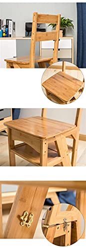 SXFYWYM Escaleras De Madera para Cocina Taburetes Pequeños para Pies Taburete Plegable De Madera para Adultos Y Niños Escalera De Mano Plegable para Interiores Banco De Zapatos Portátil