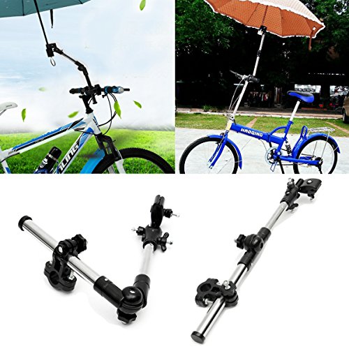 TANCHEN Paragüero de lluvia,Soporte para paraguas para bicicleta, soporte para conector de coche,soporte para tubería,abrazadera de fijación para silla de ruedas,scooter