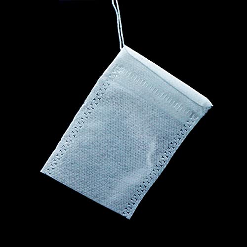 Té Cordón Filtro Bolsas Té para Suelto 400pcs Bolsas Té Desechables vacías con de Hojas Sueltas de Té para Té Vacía con Cordón para Té de Frutas Flores Especias Polvo de Hierbas 6x8cm