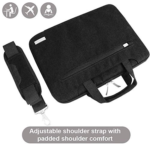 TECHGEAR Funda para 11-12,3 computadoras portátiles, Bolsa portátil Multifuncional para computadora portátil con Correa Ajustable para el Hombro, Correa de Equipaje y manijas supresibles