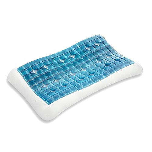 Technogel Original Anatomic Curve - Almohada (7 cm, Espuma viscoelástica, 7 cm de Altura), Color Blanco