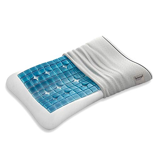 Technogel Original Anatomic Curve - Almohada (7 cm, Espuma viscoelástica, 7 cm de Altura), Color Blanco