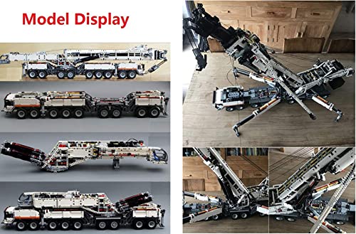 Tecnología Grúa Liebherr LTM 11200 Modelo 7692 Piezas Kit MOC Grúa Móvil Servicio Pesado con Control Remoto Technic Compatible con Tecnología Lego