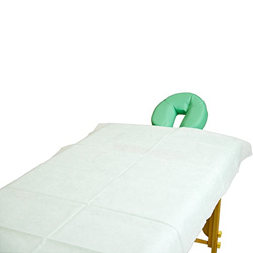 Teqler 131042weiss Sábanas desechables para camillas de exámen y masaje, 200 cm x 70 cm (pack de 100 uds.)