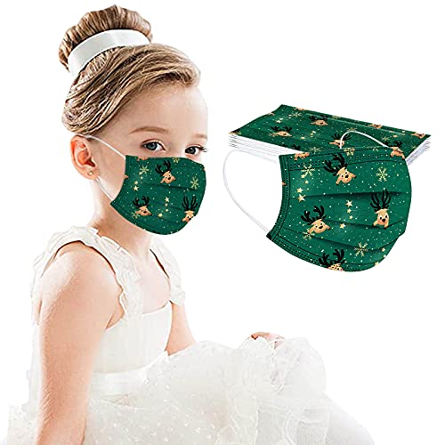 TGTB 50PC Niños Infantil para mascarillas, Infantiles Colores desechable para mascarilla 3 Capas Surtidos,Dibujos Animados para Actividades Aire Libre, Patrón Escuela, Fiesta (A-3)