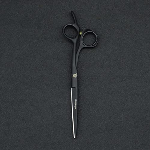 Tijeras de peluquería profesional de 6,5 pulgadas 440C Tijeras de corte de pelo de acero Accesorios de peluquero recto Agujero ciego Salón Pelo Clipper Barber Shears PET PEAR SCIISSORS PERRO PERRO