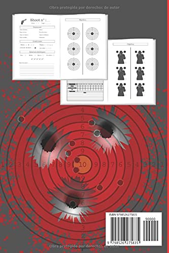 Tiro deportivo: libro de tiro / libro de entrenamiento de tiro al blanco / tiro a distancia / le permite registrar sus resultados