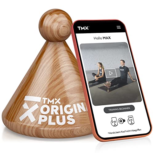 TMX Gatillo Original Plus Natural, Aparato para Masajes, Liberación Miofascial, Acupresiones Puntuales, elimina Tensiones Musculares, Gatillo Fascial, apto para casi todo el Cuerpo, de Madera de Haya