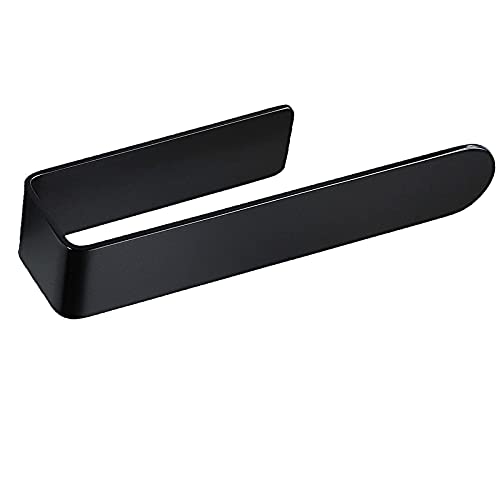 Toallero de Baño Adhesivo Sin Taladro ,Toallero Negro Mate,23cm Toallero de Baño Montaje Pared ,304 Acero Inoxidable,Adecuado para Cocina, Baño, Mueble de Lavabo(Autoadhesivo)