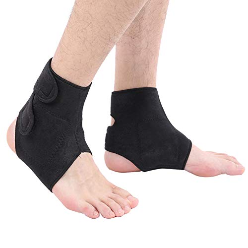 Tobillera Calentada, Tobillera para Fascitis Plantar con Controlador de 3 Niveles para Terapia de Calor Húmedo, Alivio del Dolor de Lesiones por Esguinces, Distensiones, Artritis, Tendones Desgarrados