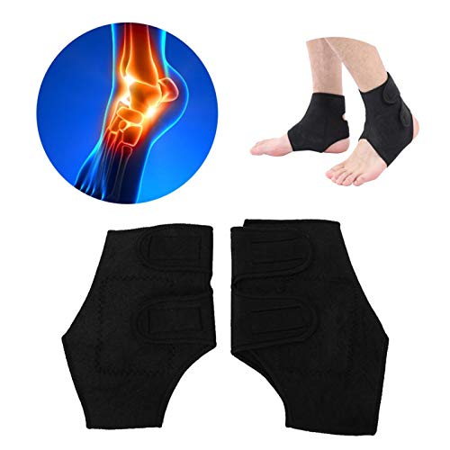 Tobillera Calentada, Tobillera para Fascitis Plantar con Controlador de 3 Niveles para Terapia de Calor Húmedo, Alivio del Dolor de Lesiones por Esguinces, Distensiones, Artritis, Tendones Desgarrados