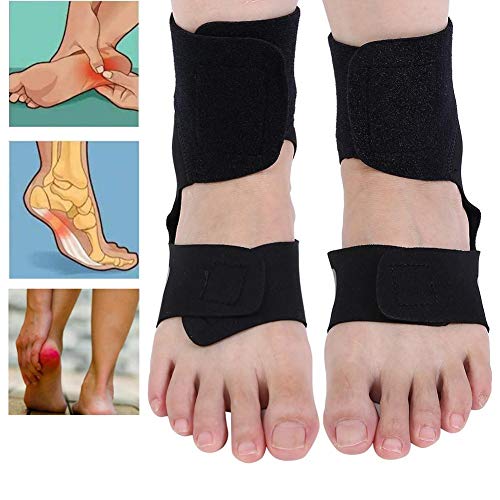 Tobillera ortopédica para fascitis plantar, ajustable, soporte para tobillo, apoyo para la articulación del pie para alivio del dolor, esguinces y dolor de articulaciones (izquierda)