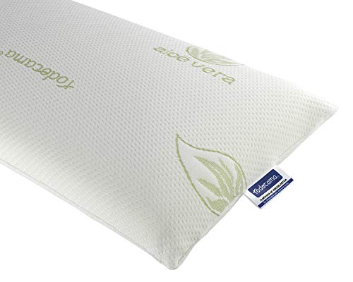 Todocama - Almohada viscoelástica, núcleo Compacto. Doble Funda con Cremallera. Tejido Aloe Vera Plus. Termorregulable adaptabilidad al Cuello. (Pack de 2 Unidades - 70 cm)