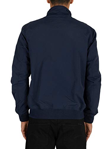 Tommy Jeans Cazadora Chaqueta Bomber Essential con Parche,Deportiva y Elegante, Azul (Black Iris), XXL para Hombre