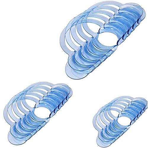 TOSSPER 15 Paquete De Varios Tamaños Dental Abrebocas para Reloj Ya Blanqueamiento Dental Intraoral De Labios De La Abridor De Color Azul para Adultos Y Niños (5 Grande 5 Medio 5 Pequeño)