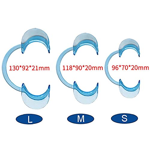 TOSSPER 15pcs Dental Cheek Retractor De Labios Blanqueamiento Dental Intraoral Abridor Flexible Retractor Oral para Adultos De Los Niños (5 Grande 5 Medio 5 Pequeño)