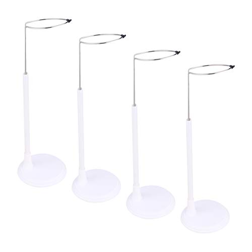 TOYANDONA Soporte para Muñecas, 4 Piezas Soporte para Muñecas Blanco Soporte para Figuras de Acción Soporte para Exhibición de Muñecas ( 35 Cm )