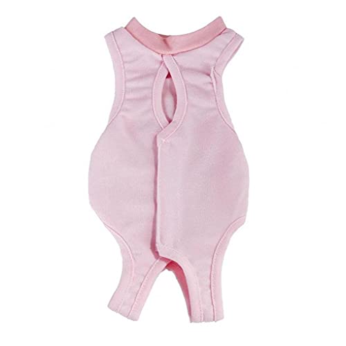 Traje de recuperación quirúrgica Profesional para heridas Abdominales después del Desgaste de la cirugía - Lavable a máquina - Kittens Ropa fisiológica (s Rosa)