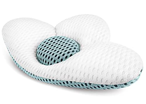 Tusscle Cojín lumbar para dormir, cojín de espalda para cama, malla 3D, cojín lumbar, almohada de apoyo lumbar, almohada de dormir ajustable en altura