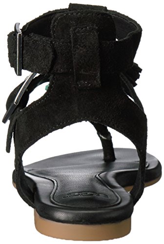 UGG Women's Lecia Gladiator Sandal, Black, 6 US/6 B US