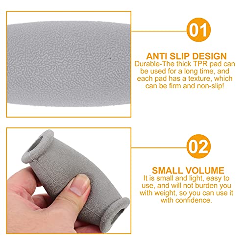 ULTECHNOVO Almohadones de Agarre de Mano Muleta de Goma Funda de Agarre de Mano Se Adapta a Muletas de Aluminio Estándar 10 Piezas