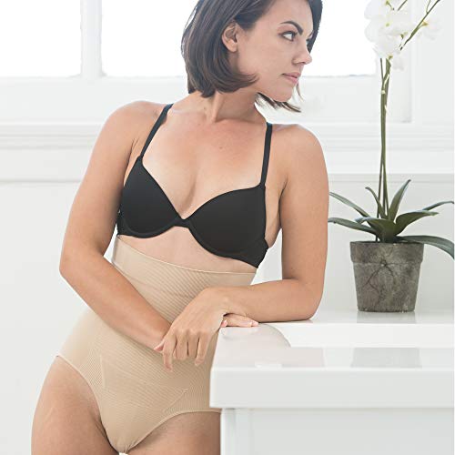 Upspring C-Panty - Faja de compresión para después del parto cesáreo, color carne y nude, talla L/XL