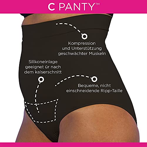 Upspring C-Panty - Faja de compresión para después del parto cesáreo, color carne y nude, talla L/XL