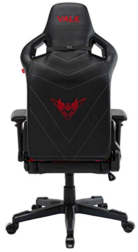 VALK Gaia - Silla Gaming, Silla Gamer, Ergonómica Reclinable 160º Reposabrazos 4D Transpirable, Silla Escritorio Silla Oficina (Roja)