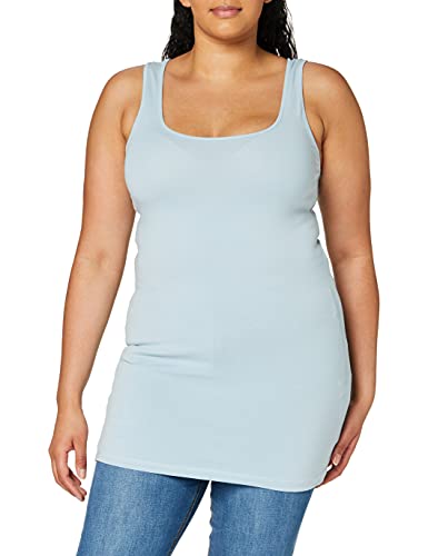 Vero Moda Vmmaxi My Soft Long Tank Top Ga Noos Camiseta sin Mangas, Espuma Azul, XL para Mujer