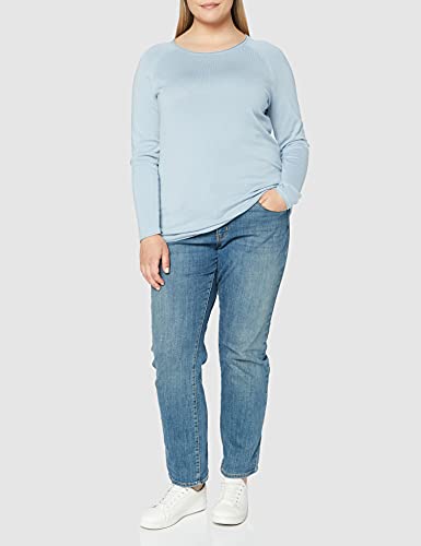 Vero Moda Vmnellie Glory LS Long Blouse Noos Suéter, Espuma Azul, XL para Mujer