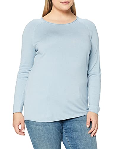 Vero Moda Vmnellie Glory LS Long Blouse Noos Suéter, Espuma Azul, XL para Mujer