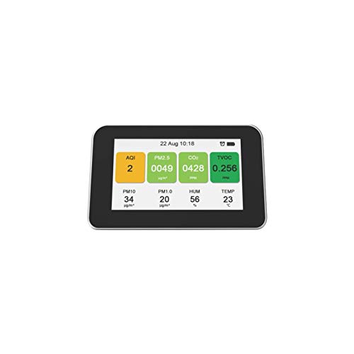 Vibiu Detector de Calidad del Aire Mide dióxido de Carbono CO2 Polvo PM2.5 TVOC Temperatura y Humedad del benceno