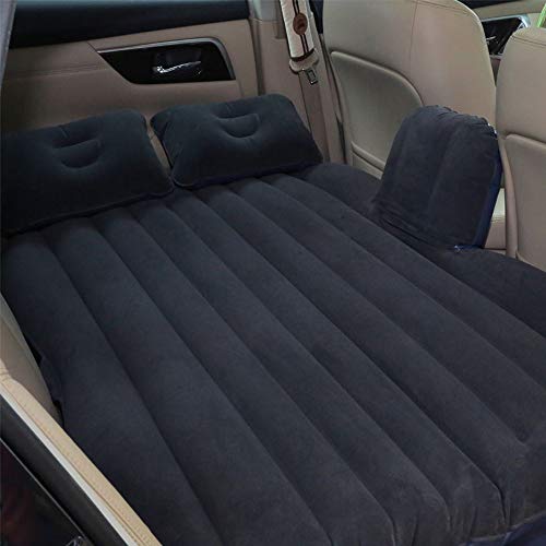 Vinteky Un Set Completo Colchón Impermeable e hinchable para Coche convertible en Sofá Inflable, Camping Asiento Inflable en el Coche, Colchón de Inflación para Viaje, Inflatable Mattress (Negro)