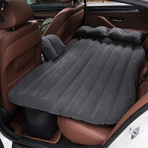 Vinteky Un Set Completo Colchón Impermeable e hinchable para Coche convertible en Sofá Inflable, Camping Asiento Inflable en el Coche, Colchón de Inflación para Viaje, Inflatable Mattress (Negro)