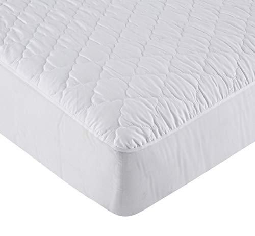 Vipalia Protector de Colchon Impermeable Poliuretano PU. Funda Cubre Colchón. Acolchado Comodo Silencioso Ajustable Higienico Lavable. Calidad. Fabricado en España. Cama 105 cm