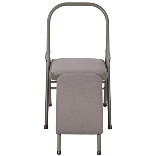 Wakects Silla Auxiliar de Yoga, excelente Robusto Plegable de Silla Plegable de Yoga para el hogar