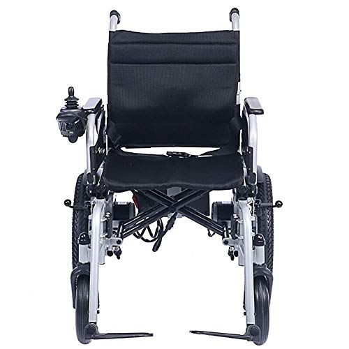 WEI-LUONG plegable Silla médica de rehabilitación, sillas de ruedas, sillas de ruedas eléctricas eléctrica inteligente, ligero plegable, soporta 100Kg, Sillas de ruedas motorizada Conveniente Compatib