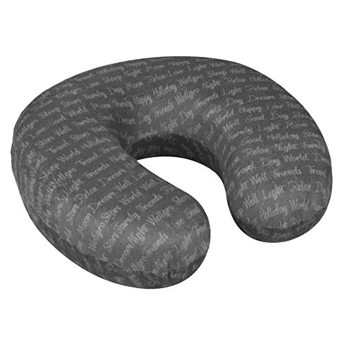 Wellgro - Almohada cervical con funda extraíble (espuma viscoelástica, cremallera, incluye bolsa de transporte), aprox. 28 x 28 x 9 cm (largo x ancho x alto)