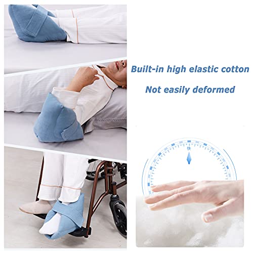 WLL Protectores de Almohadillas para el talón, Almohadas para el Cuidado de los pies y los Tobillos Almohadilla para úlceras por decúbito, Dolor de presión y úlcera del talón Alivio del Dolor,2pcs