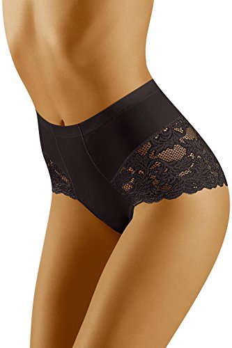 WOLBar Bragas para Mujer WB184, XL, Negro