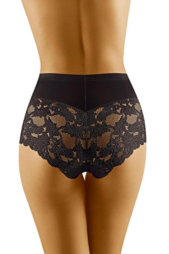 WOLBar Bragas para Mujer WB184, XL, Negro