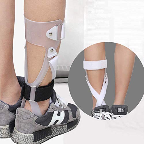 Wxnnx AFO Brace - Férula de Soporte de pie caído Soporte de corrección postural - Soporte médico de ortesis de Tobillo y pie para Hombres y Mujeres,Right,S