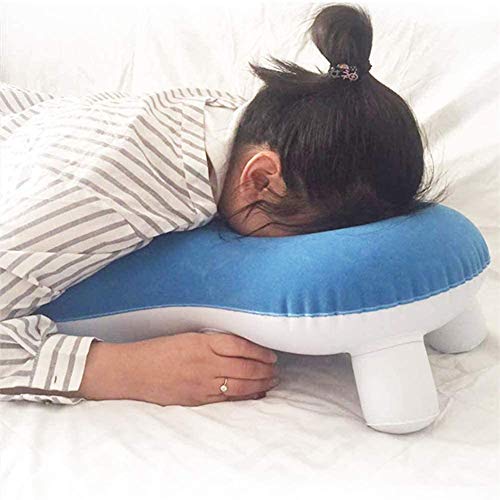 Wxnnx Almohada Boca Abajo para cirugía Ocular, Almohadas de Retina para acostarse, Almohada con la Cabeza hacia Abajo para Post vitrectomía, Almohada Inflable para Dormir con Retina para Dormir