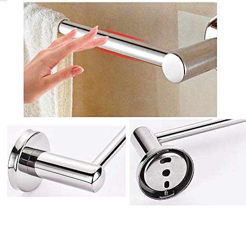 XIAJIA Toalleros de Barra 60cm,Barra Toallero de Acero Inoxidable para Baño,Montado en la Pared,Acero Inoxidable 304, Impermeable Completo, Tratamiento de Pulido