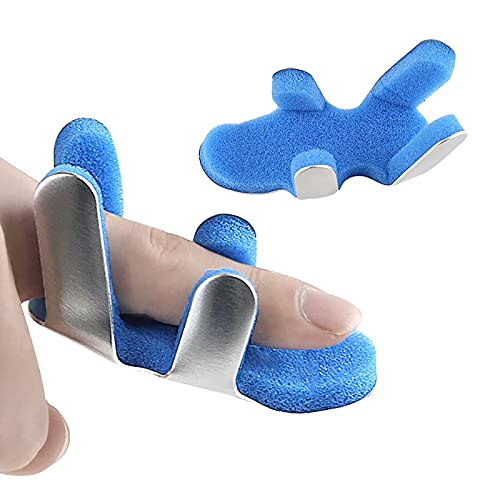 XIHAI AleacióN De Aluminio Ferula Pulgar, Respirable Protector Dedos Mano, CóModo De Llevar Ferula Dedo Reutilizable ÓRtesis De Dedo Ajustable