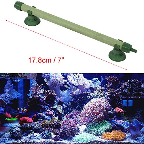 Xkfgcm 2 Unidad Oxígeno Difusor de Tubo de Acuario Burbujas de Pared difusor de Aire Tubo de Cortina aireación Bomba Decoraciones para pecera(7 Pulgadas)