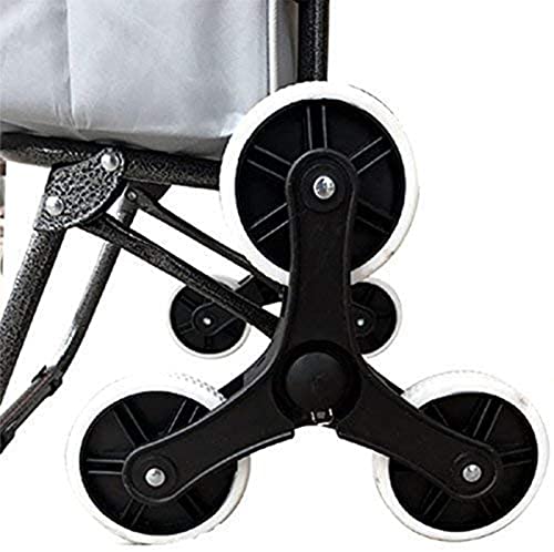 XQMY Carrito de la Compra portátil Carrito Plegable Anciano con Silla Subir escaleras Carrito de la Compra